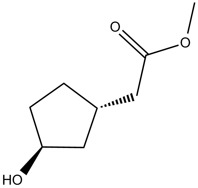 (1S,3S)-3-Hydroxycyclopentane acetic acid methyl ester图片