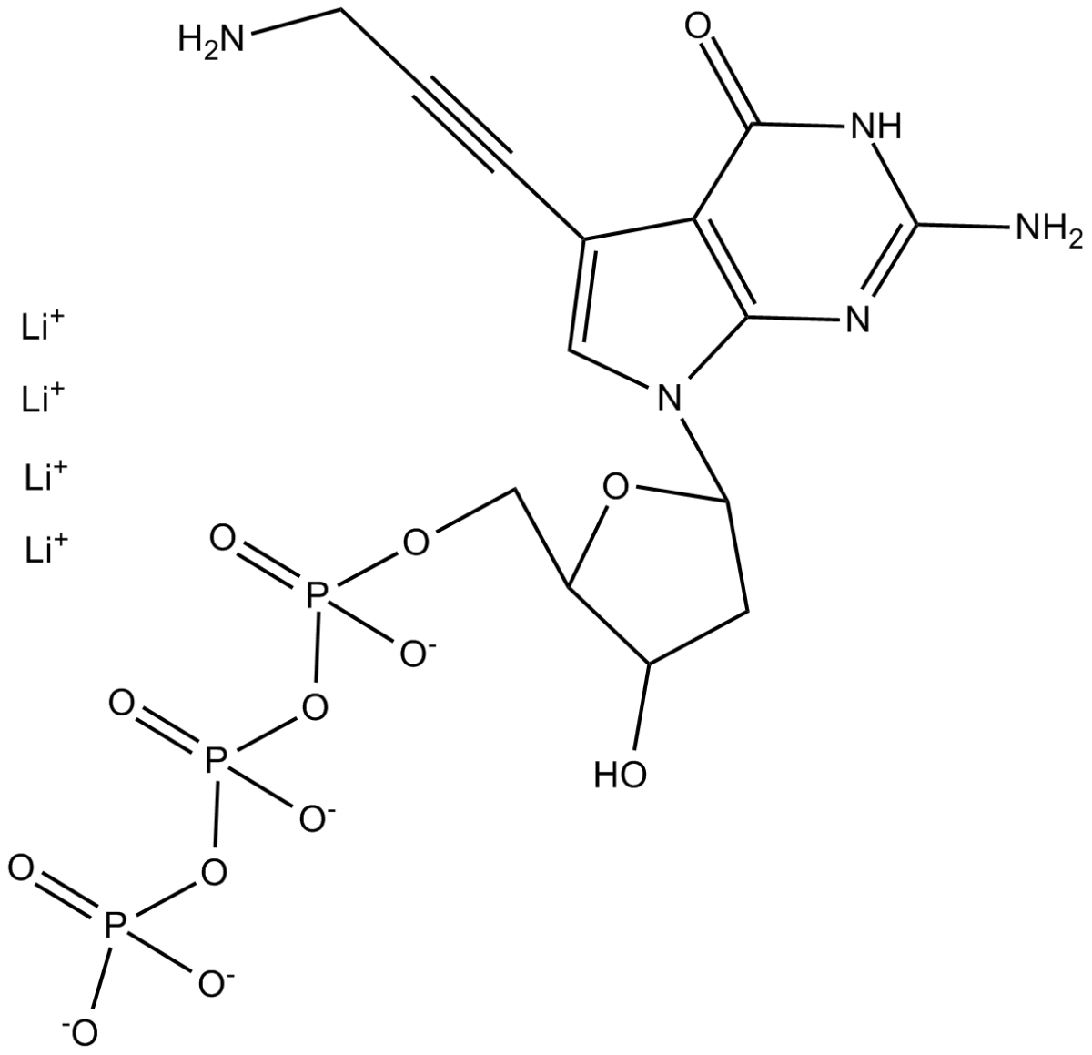 7-Deaza-7-propargylamino-dGTP图片