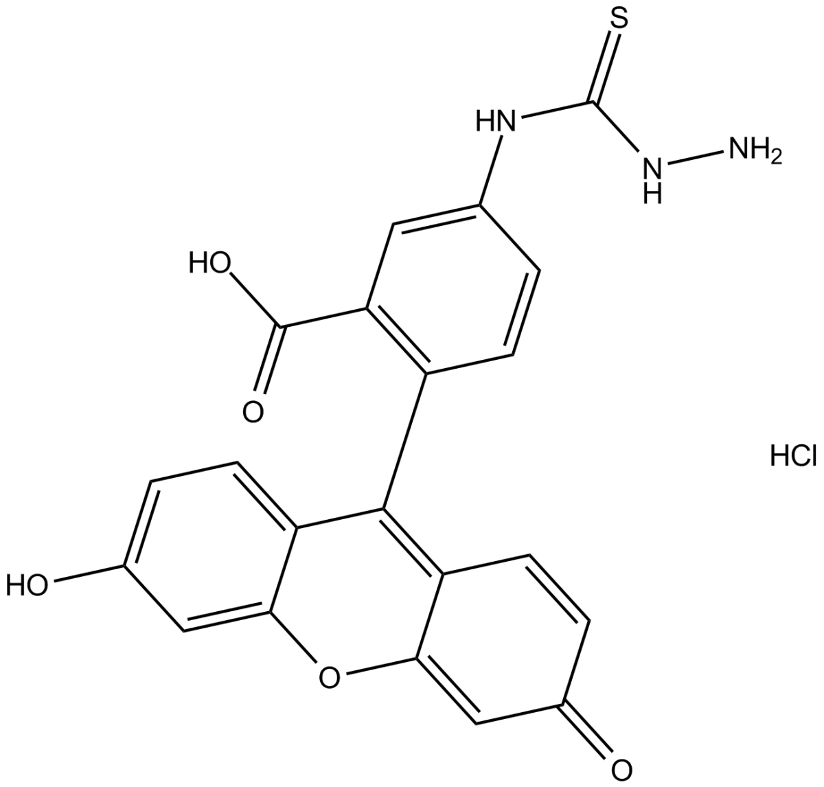 Fluorescein-5-thiosemicarbazide(hydrochloride)图片