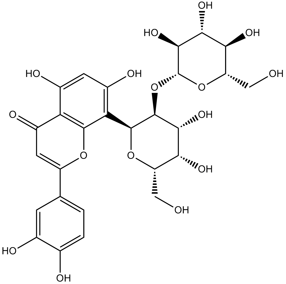 2"-O-beta-L-galactopyranosylorientin图片