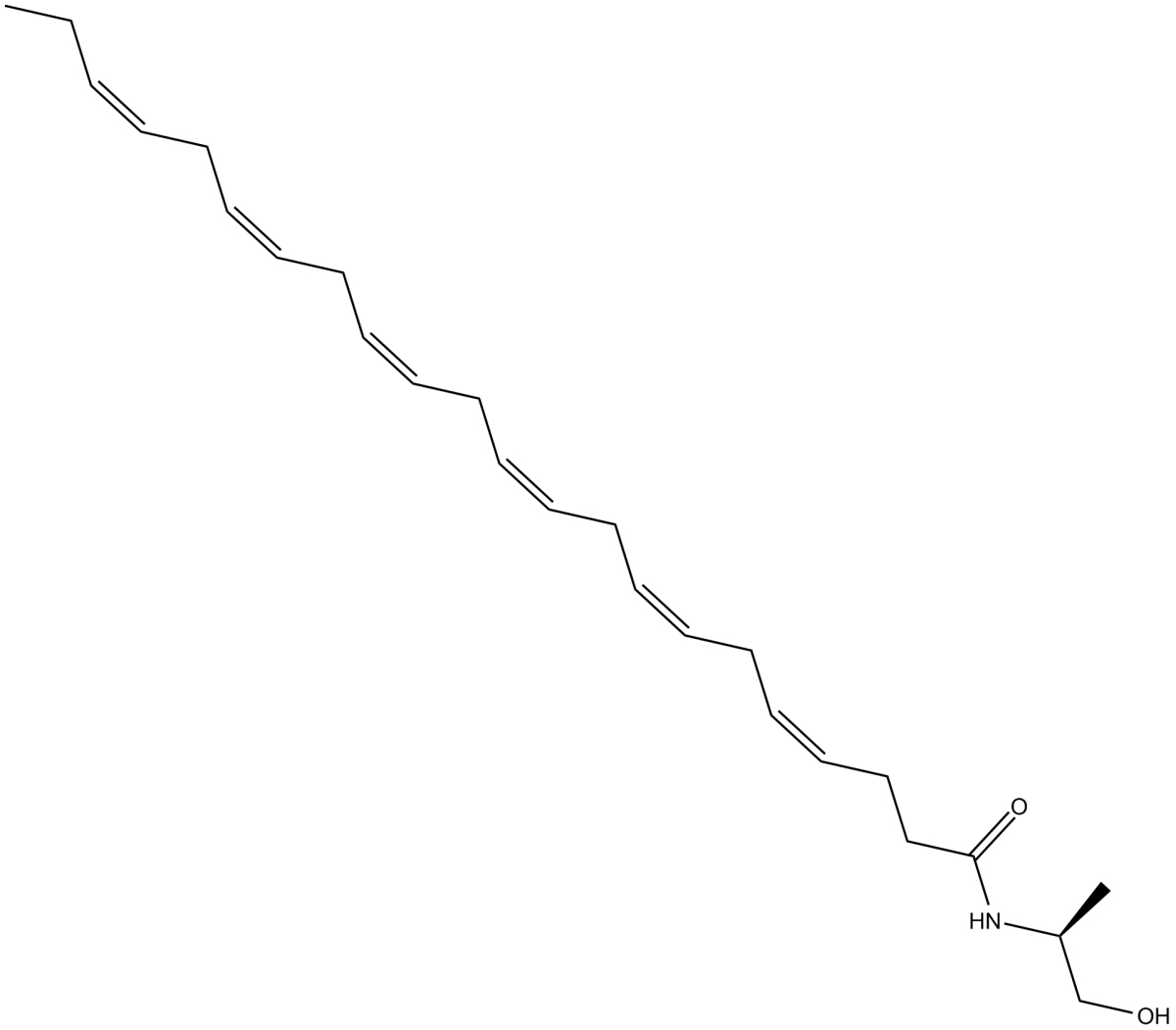 (S)-(–)-Docosahexaenyl-1'-Hydroxy-2'-Propylamide图片