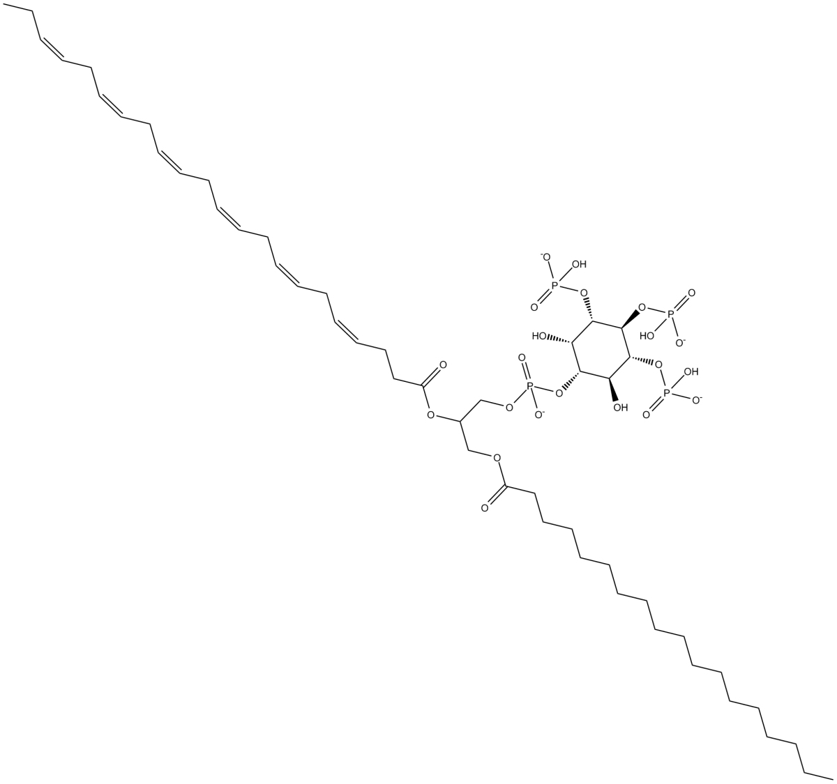 PtdIns-(3,4,5)-P3(1-stearoyl,2-docosahexaenoyl)(sodium salt)图片