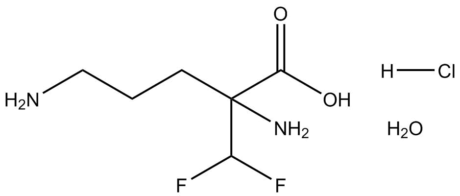 DL-α-Difluoromethylornithine(hydrochloride hydrate)图片