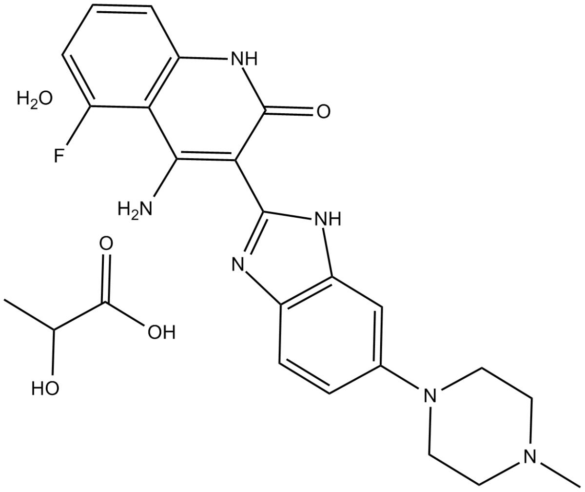 Dovitinib(TKI258)Lactate图片