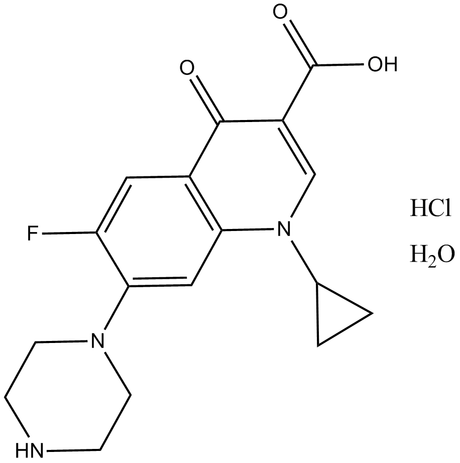 Ciprofloxacin hydrochloride hydrate图片