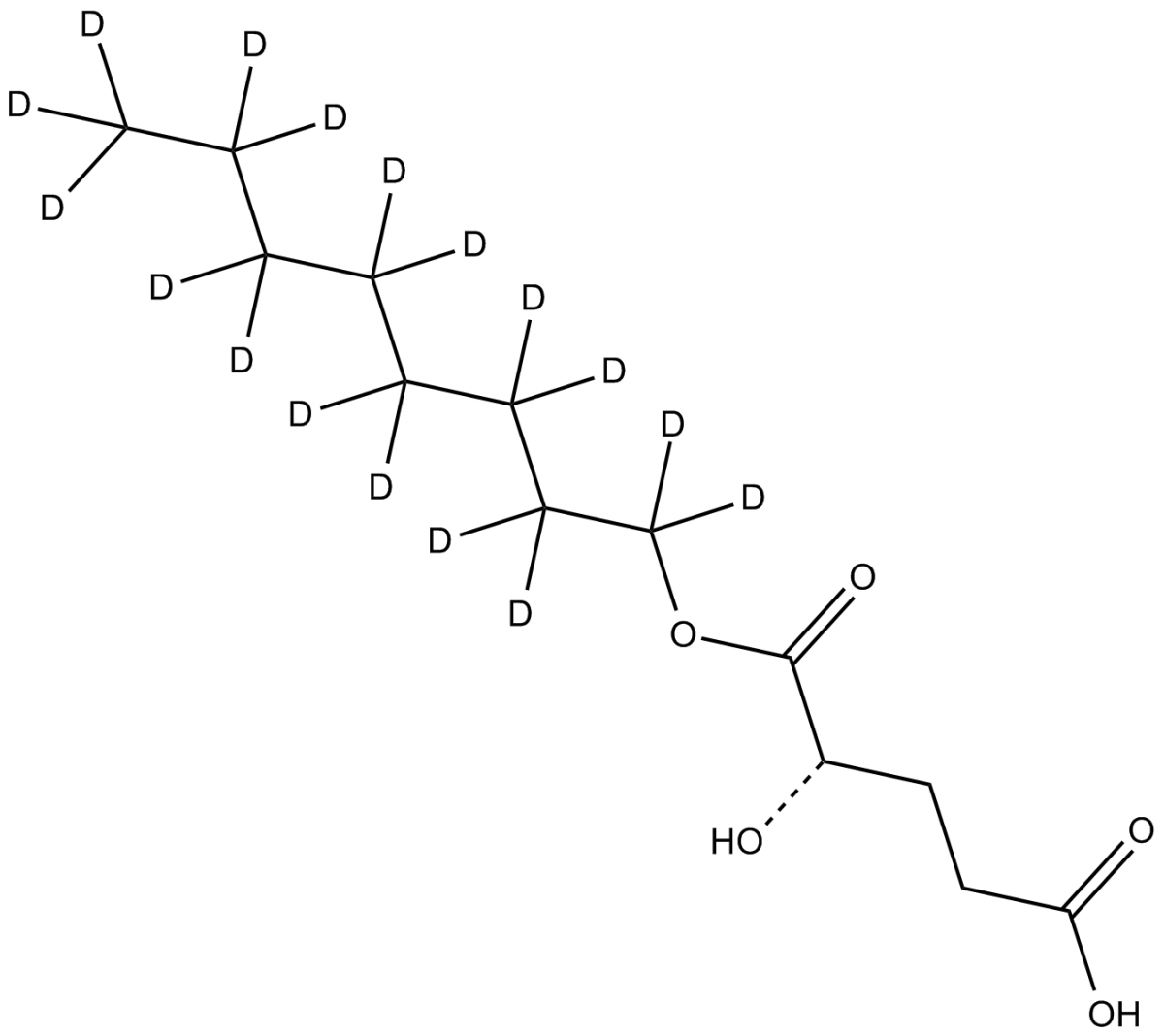 (2R)-Octyl-α-hydroxyglutarate-d17图片