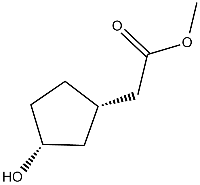 (1S,3R)-3-Hydroxycyclopentane acetic acid methyl ester图片