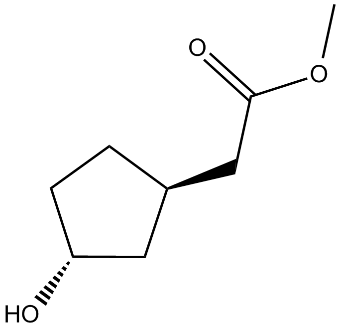 (1R,3R)-3-Hydroxycyclopentane acetic acid methyl ester图片