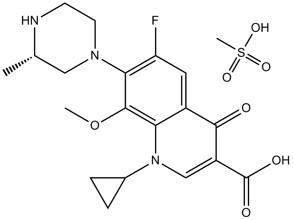 Gatifloxacin mesylate图片