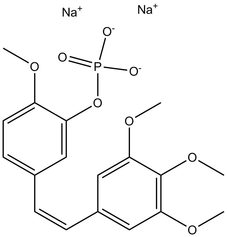 Fosbretabulin(Combretastatin A4 Phosphate(CA4P))Disodium图片