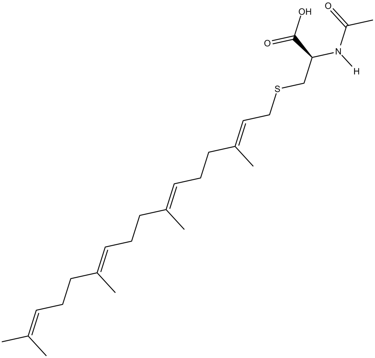 N-acetyl-S-geranylgeranyl-L-Cysteine图片