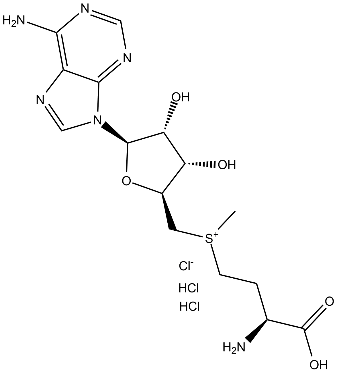 S-(5'-Adenosyl)-L-methionine chloride(hydrochloride)图片