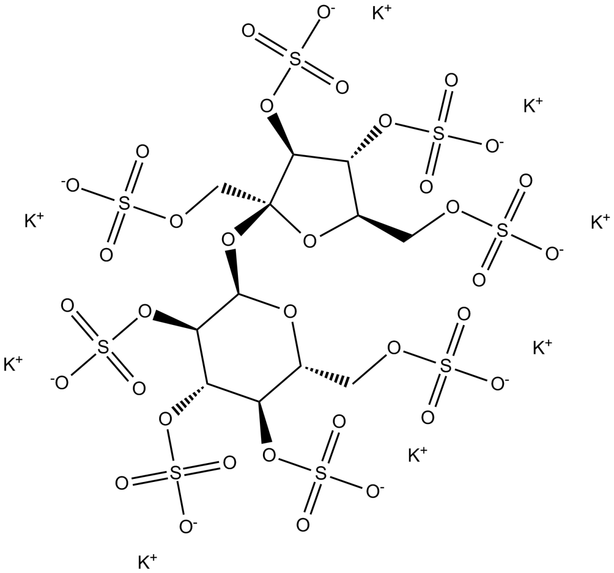 Sucrose octasulfate(potassium salt)图片