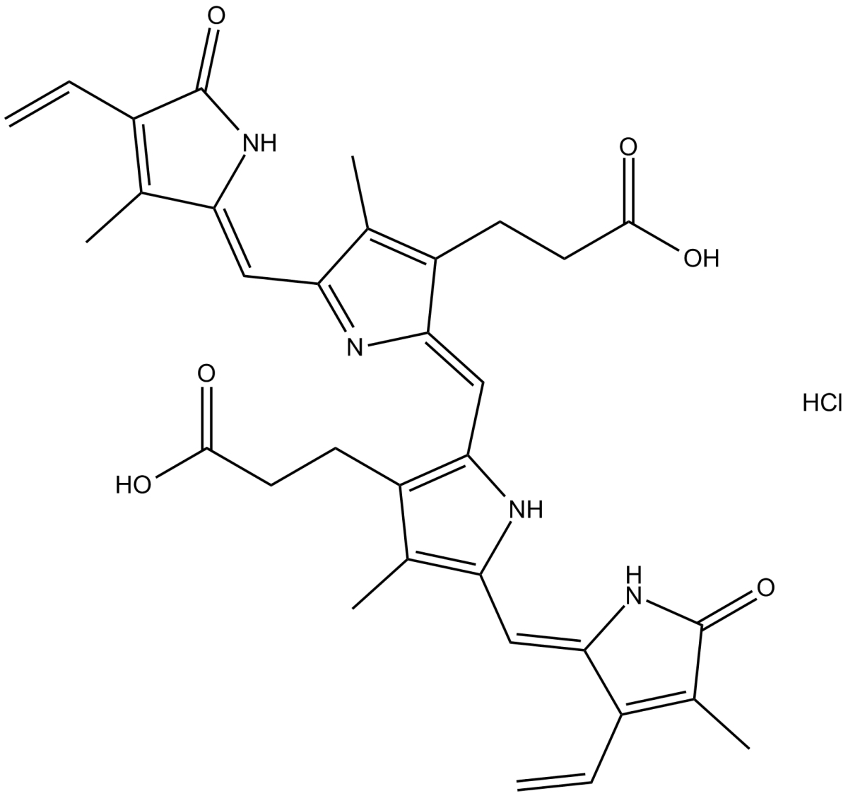 Biliverdin(hydrochloride)图片