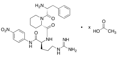 L-Argininamide-D-phenylalanyl-L-2-piperidinecarbonyl-N-(4-nitrophenyl)Acetic Acid(D-PHE-PIP-ARG-PNA)图片