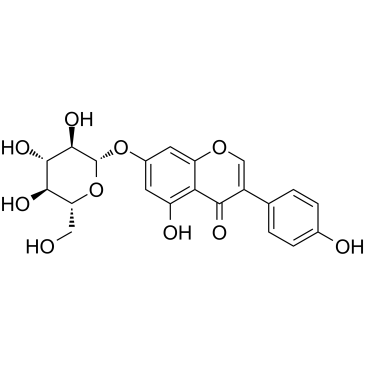 Genistin(GenistineGenistosideGenistein 7-O-β-D-glucopyranoside)图片