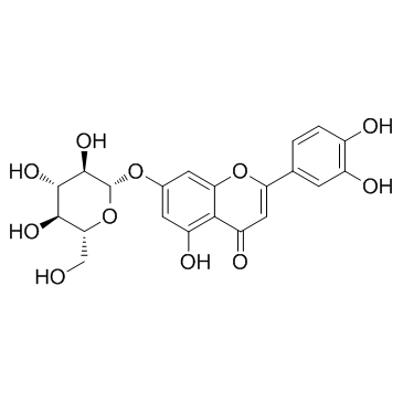 Cynaroside(Luteolin 7-glucosideLuteolin 7-O-β-D-glucoside)图片