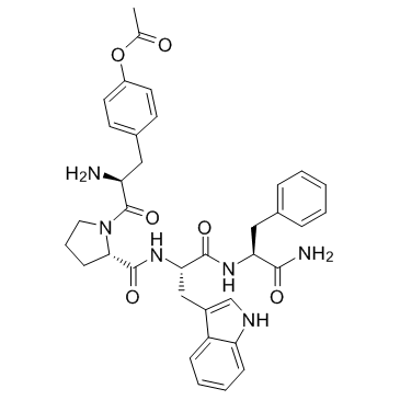 N-terminally acetylated Endomorphin-1(Ac-L-Tyr-L-Pro-L-Trp-L-Phe-CONH2)图片
