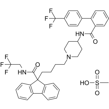 Lomitapide Mesylate(AEGR-733 mesylateBMS-201038 mesylate)图片