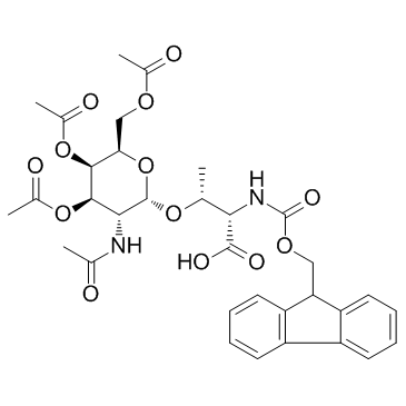 Fmoc-Thr[GalNAc(Ac)3-α-D]-OH(Fmoc-Thr(Ac3AcNH-α-Gal)-OH)图片