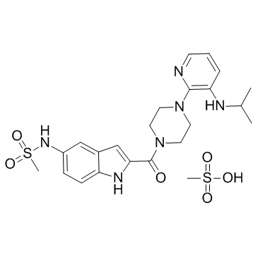Delavirdine mesylate(U 90152 mesylate BHAP-U 90152 mesylate)图片