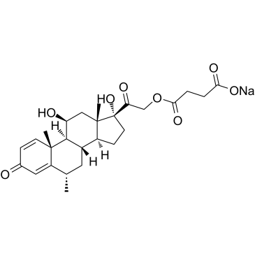 6α-Methylprednisolone 21-hemisuccinate sodium salt图片