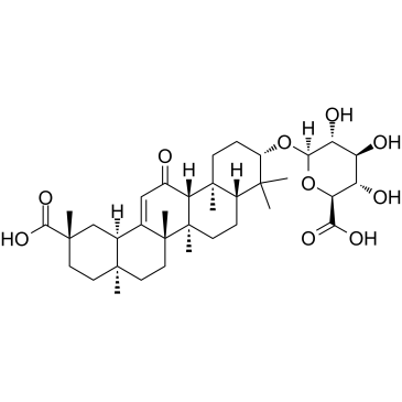 Glycyrrhetic acid 3-O-β-D-glucuronide图片