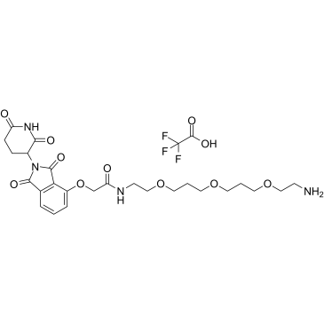 Thalidomide-O-amido-PEG1-(C1-PEG)2-C2-NH2图片