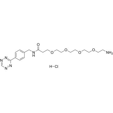 Tetrazine-PEG4-amine hydrochloride图片