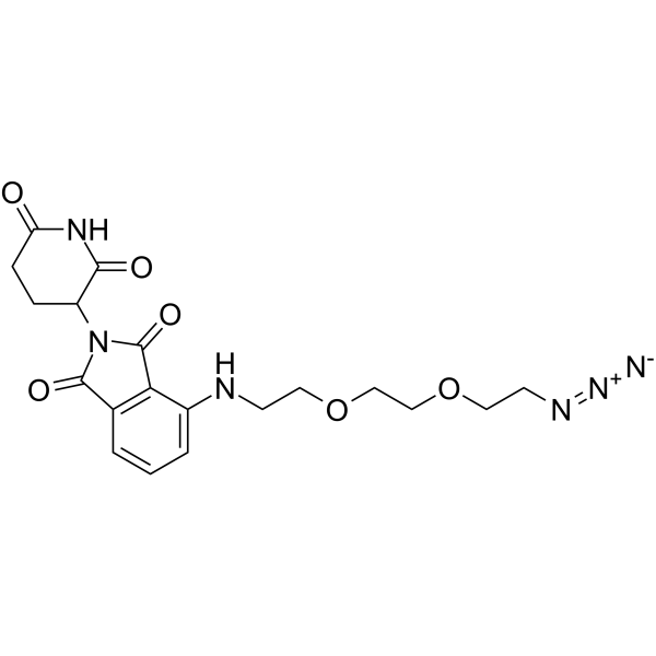 Pomalidomide 4&rsquo-PEG2-azide图片