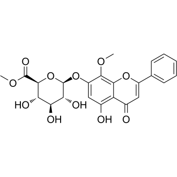 Wogonin 7-O-beta-D-glucuronide methyl ester图片