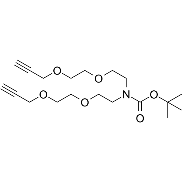 N-Boc-N-bis(PEG2-propargyl)图片