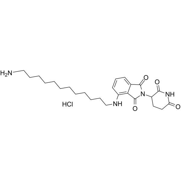 Pomalidomide-C12-NH2 hydrochloride图片