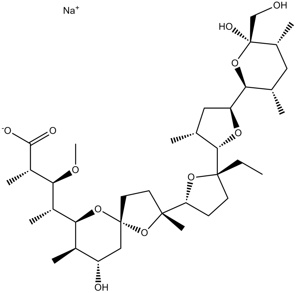 Monensin sodium salt图片