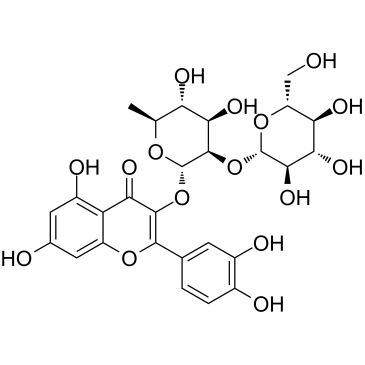 Quercetin-3-O-D-glucosyl]-(1-2)-L-rhamnoside图片