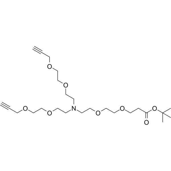 N-(PEG2-Boc)-N-bis(PEG2-propargyl)图片