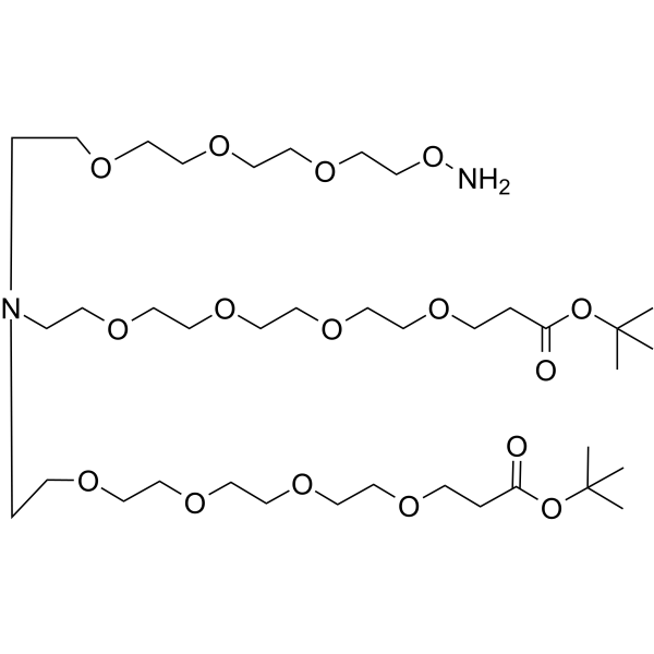 N-(Aminooxy-PEG3)-N-bis(PEG4-Boc)图片