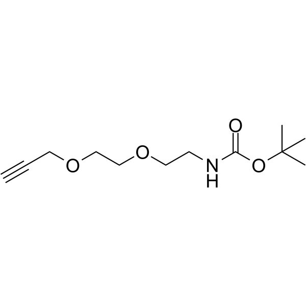 Propargyl-PEG2-NHBoc图片