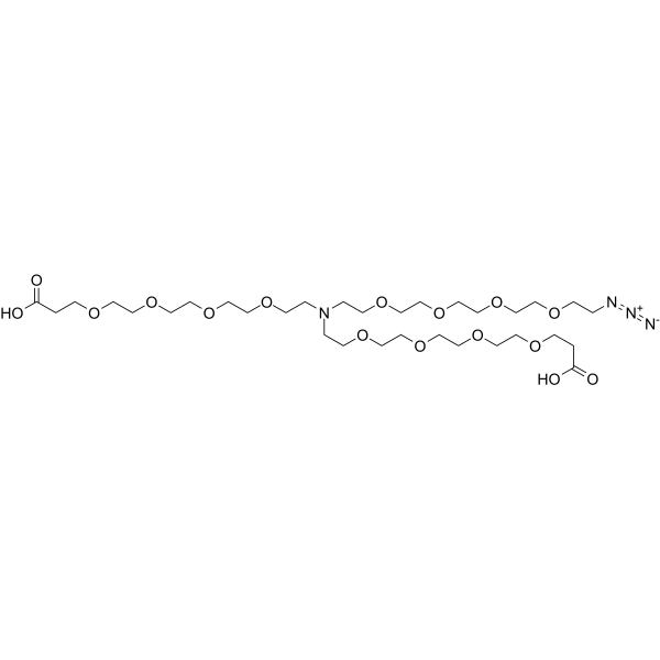 N-(Azido-PEG4)-N-bis(PEG4-acid)图片