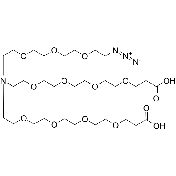 N-(Azido-PEG3)-N-bis(PEG4-acid)图片
