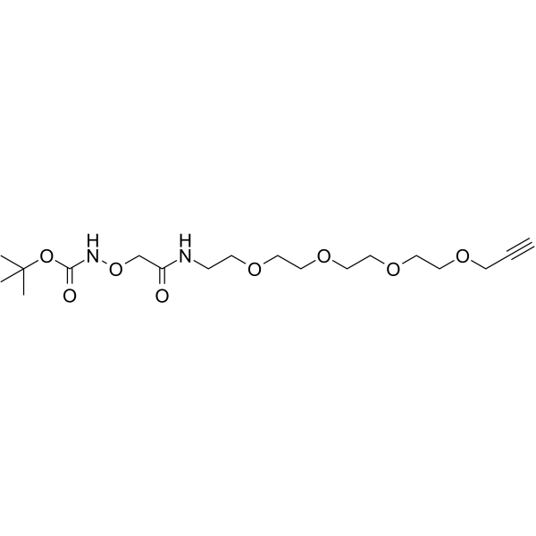Boc-aminooxy-amide-PEG4-propargyl图片