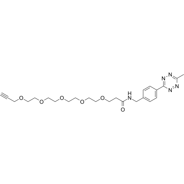 Methyltetrazine-amido-PEG5-alkyne图片