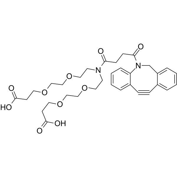 N-DBCO-N-bis(PEG2-C2-acid)图片