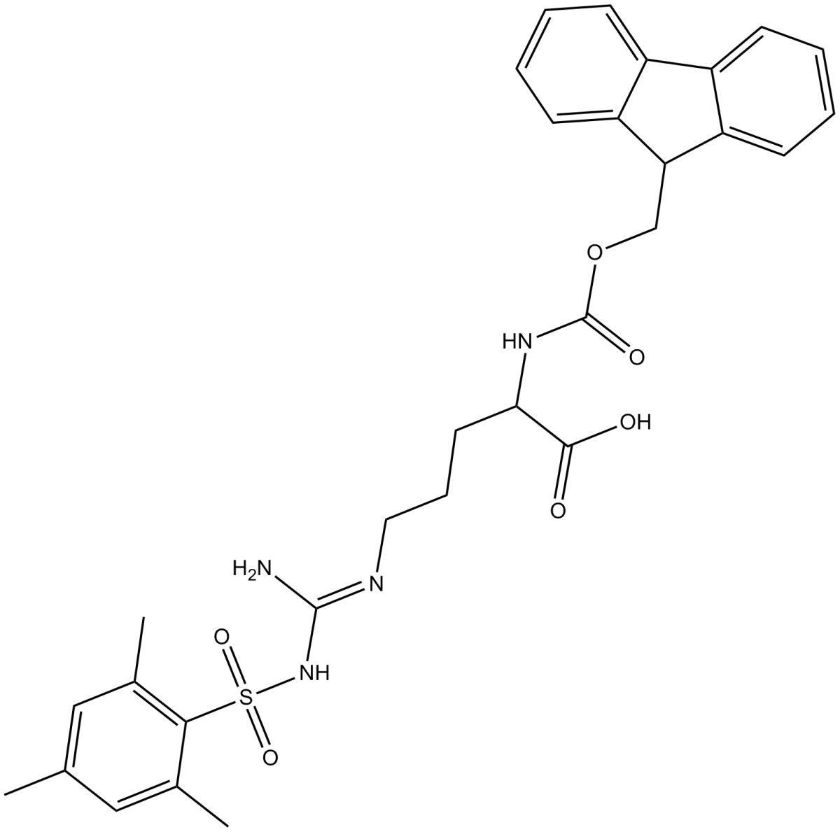 Fmoc-Arg(Mts)-OH图片