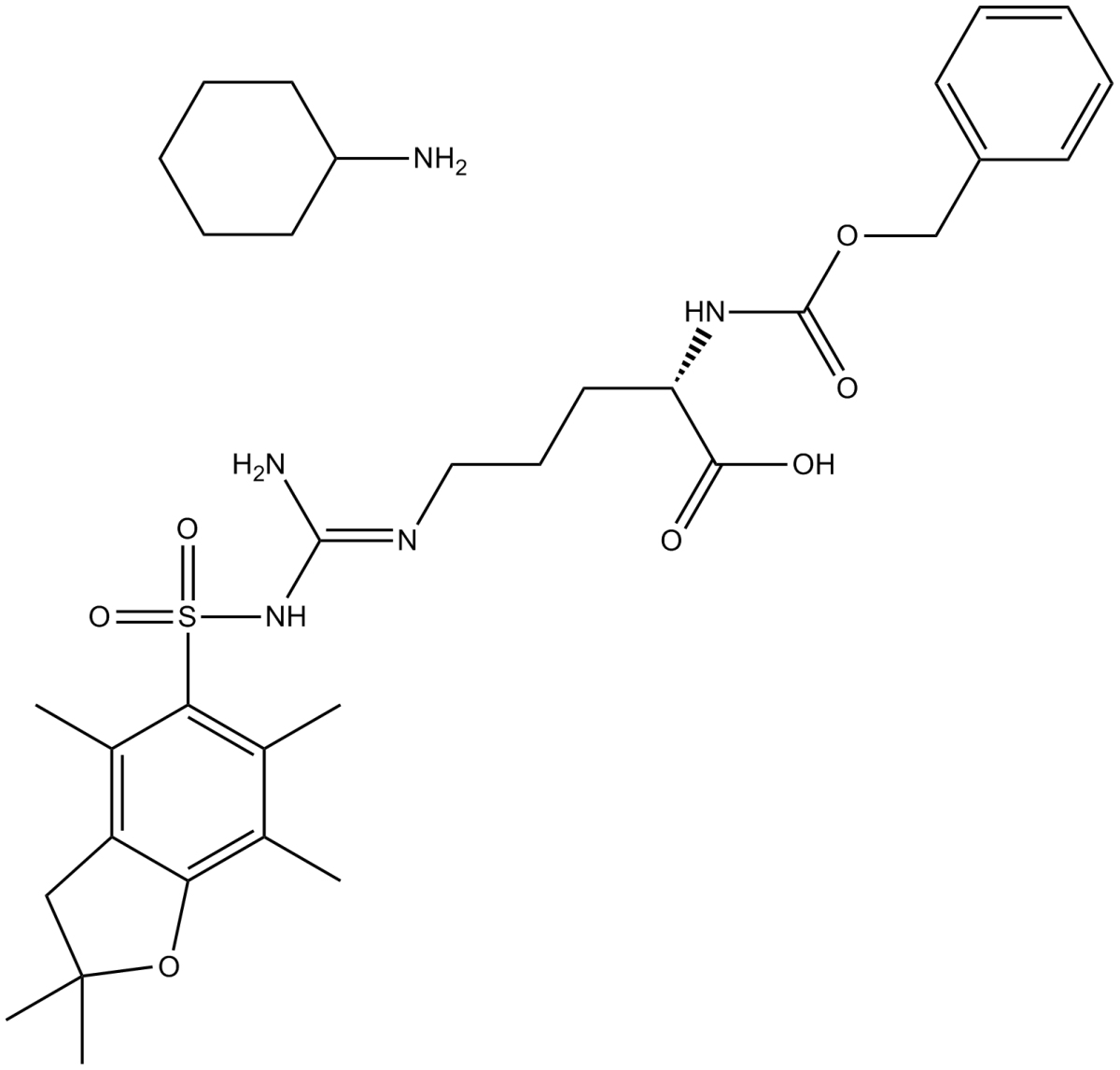 Z-Arg(Pbf)-OH·CHA图片