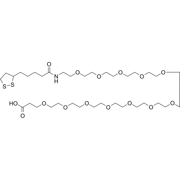 Lipoamido-PEG12-acid图片