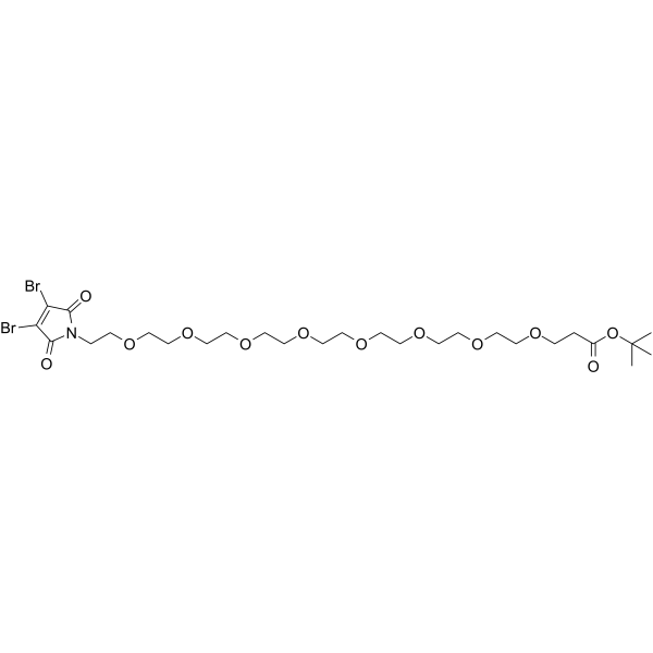 3,4-Dibromo-Mal-PEG8-Boc图片