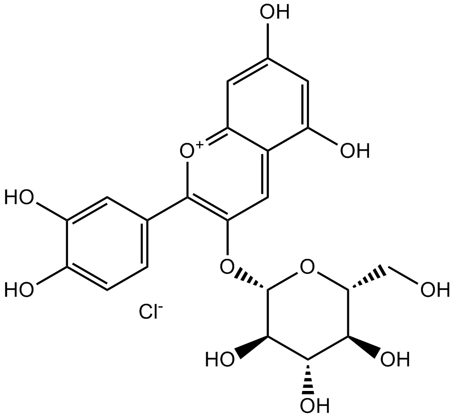Cyanidin-3-O-glucoside chloride图片