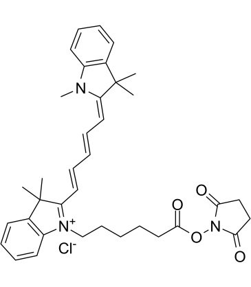 Cyanine5 NHS ester chloride图片
