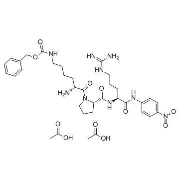 D-Lys(Z)-Pro-Arg-pNA diacetate(Spectrozyme PCa)图片